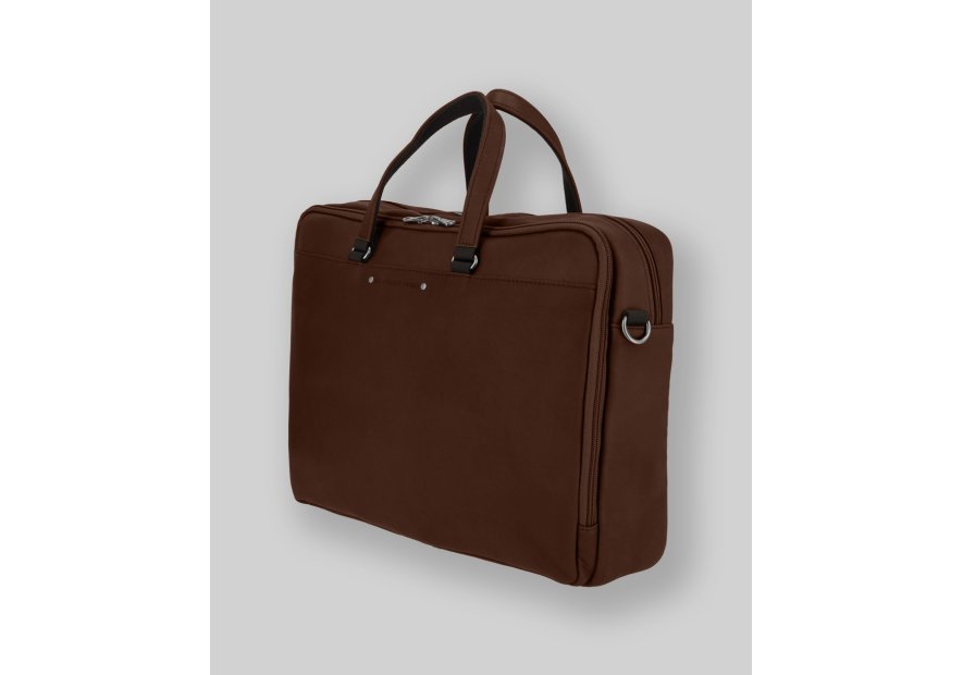 Les Ateliers Foures 9951 - CUIR DE VACHETTE - COGNAC les ateliers foures-baroudeur-porte documents m Porte-documents