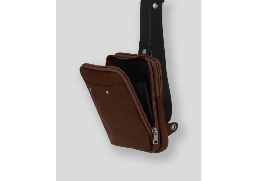 Les Ateliers Foures 9168 - CUIR DE VACHETTE - COGNAC les ateliers foures-baroudeur-holster compact Sacs bandoulière/Sacoches