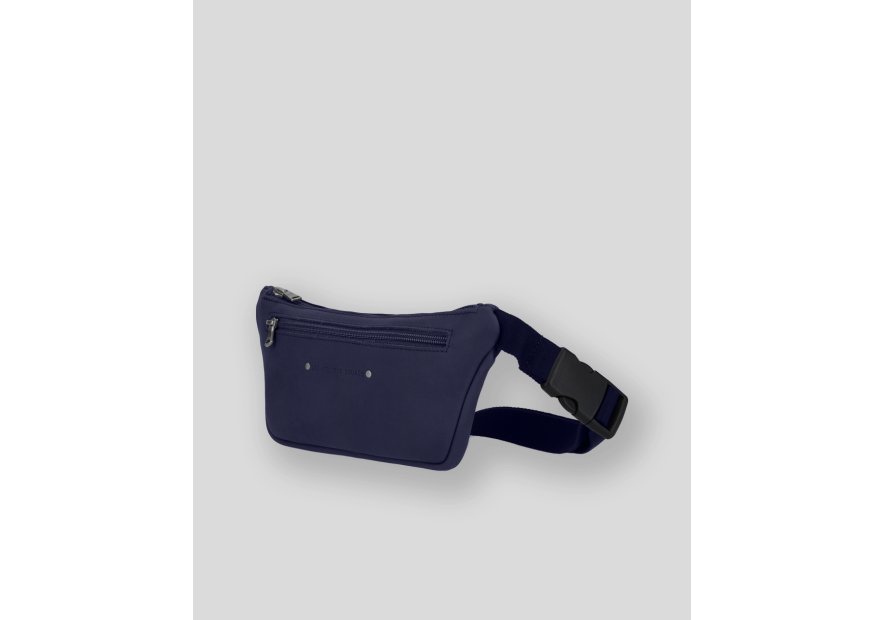 Les Ateliers Foures 9670 - CUIR DE VACHETTE - MARINE banane ceinture Maroquinerie