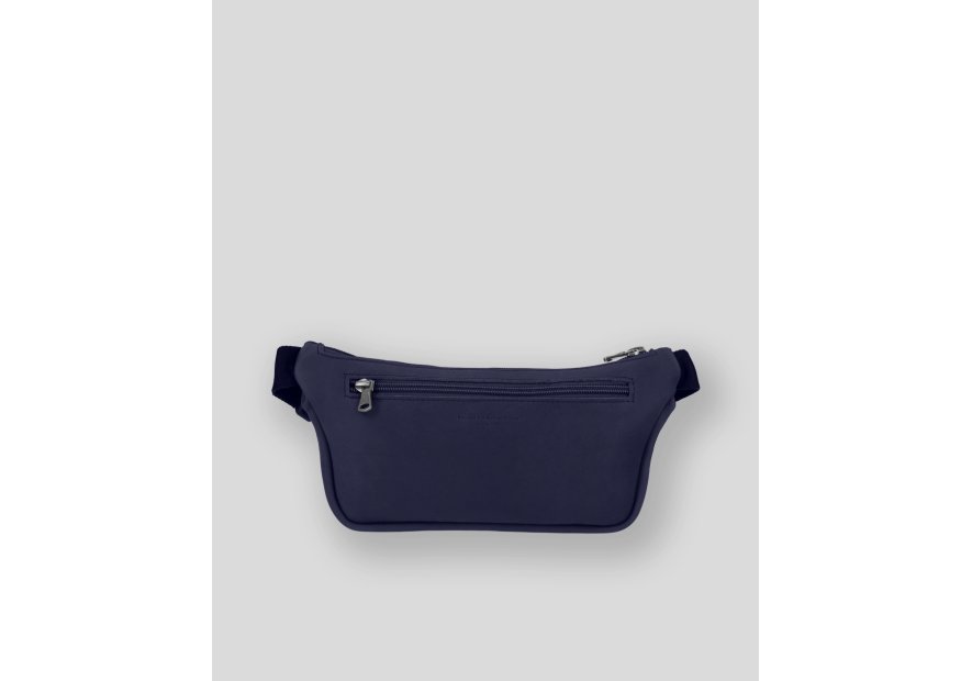 Les Ateliers Foures 9670 - CUIR DE VACHETTE - MARINE banane ceinture Maroquinerie