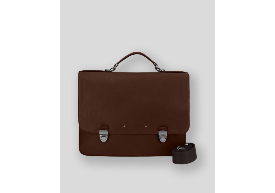 Les Ateliers Foures 9530 fourès-baroudeur-serviette à rabat 38cm 2soufflets Serviette à rabat avec bandoulière