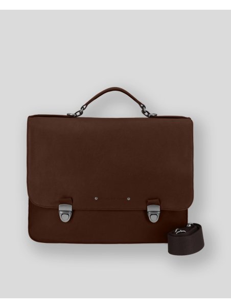 Les Ateliers Foures 9530 fourès-baroudeur-serviette à rabat 38cm 2soufflets Serviette à rabat avec bandoulière