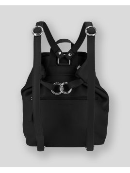 Les Ateliers Foures B417 - CUIR DE VACHETTE - NOIR sac à dos sécurisé s avec attache fixation Sacs à mains