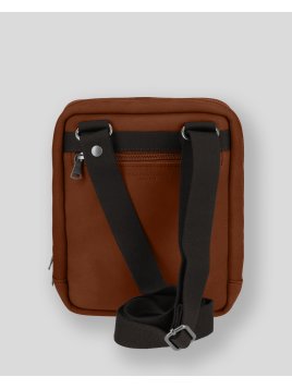 Les Ateliers Foures 9227 - CUIR DE VACHETTE - FAUVE pochette double Sacs bandoulière/Sacoches