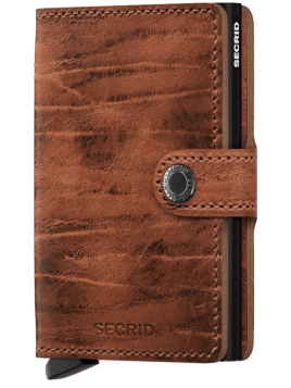 Secrid MDM - ALUMINIUM/CUIR - WHISKEY porte cartes miniwallet dutch martin