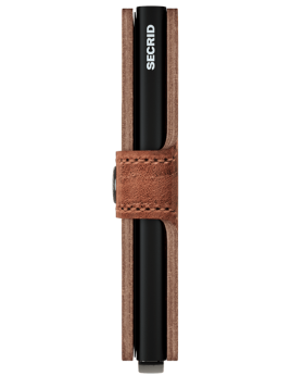 Secrid MDM - ALUMINIUM/CUIR - WHISKEY porte cartes miniwallet dutch martin