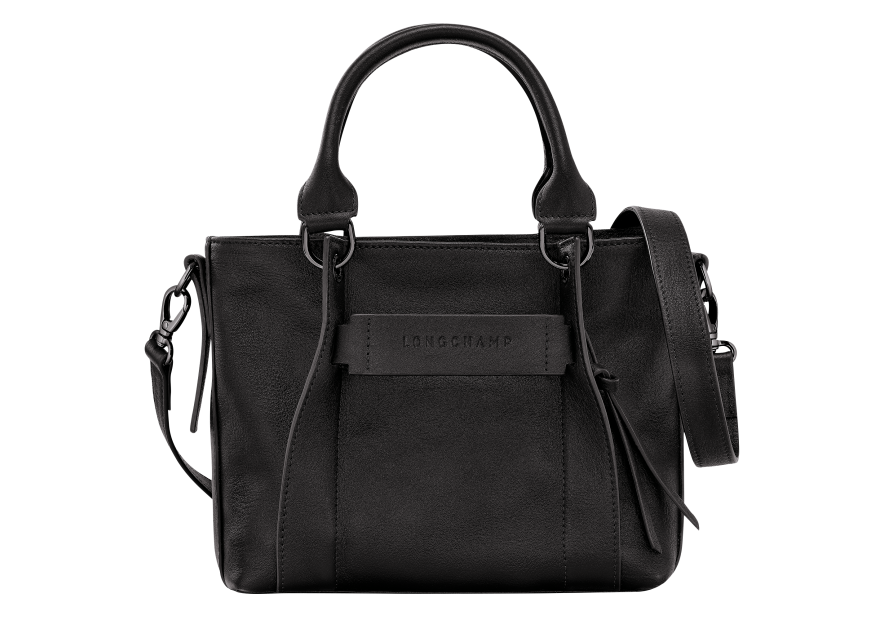 Longchamp 10197HCV - CUIR DE VEAU - NOIR - sac porté main s 3d Sac business