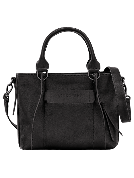 Longchamp 10197HCV - CUIR DE VEAU - NOIR - sac porté main s 3d Sac business