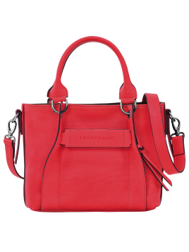 Longchamp 10197HCV - CUIR DE VEAU - ROUGE  sac porté main s 3d Sac business
