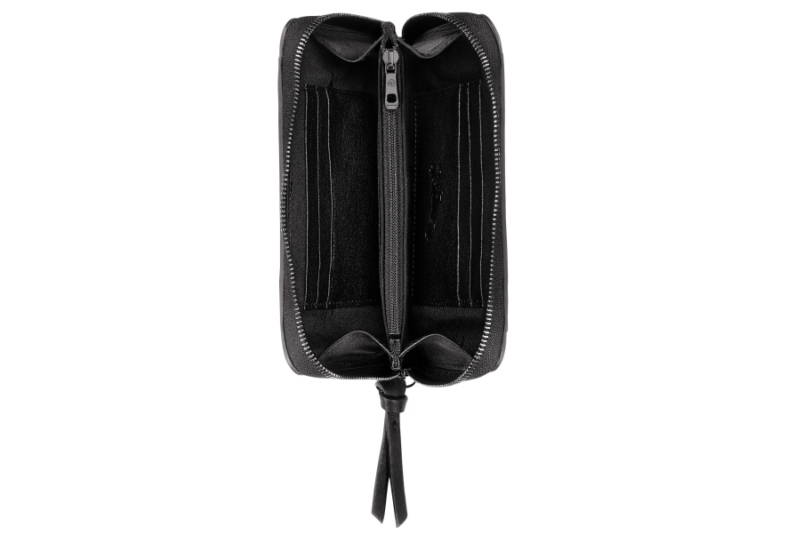 Longchamp 3622HCV - CUIR DE VEAU - NOIR -  portefeuille 3d Porte-monnaie