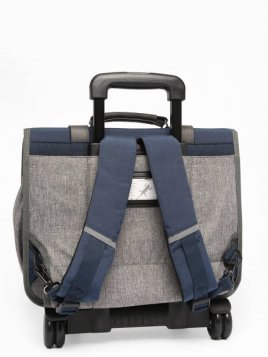 Caméléon VIP-CR38 - POLYESTER RECYCLÉ - N cartable à roulettes 2 compartiments vintage pin's cartable Scolaire