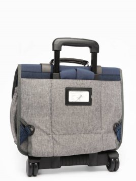 Caméléon VIP-CR38 - POLYESTER RECYCLÉ - N cartable à roulettes 2 compartiments vintage pin's cartable Scolaire