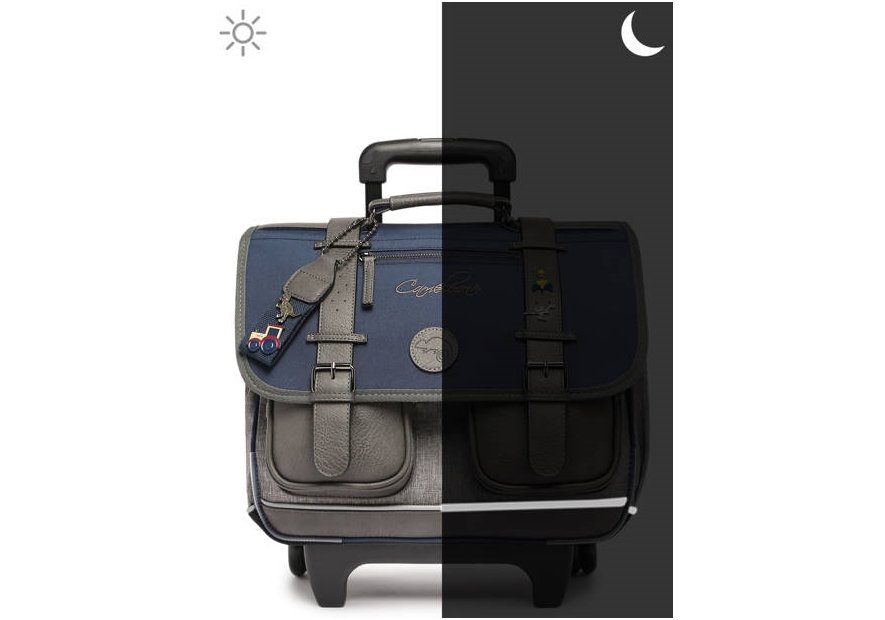 Caméléon VIP-CR38 cartable à roulettes caméléon vintage pin's m Cartables enfant