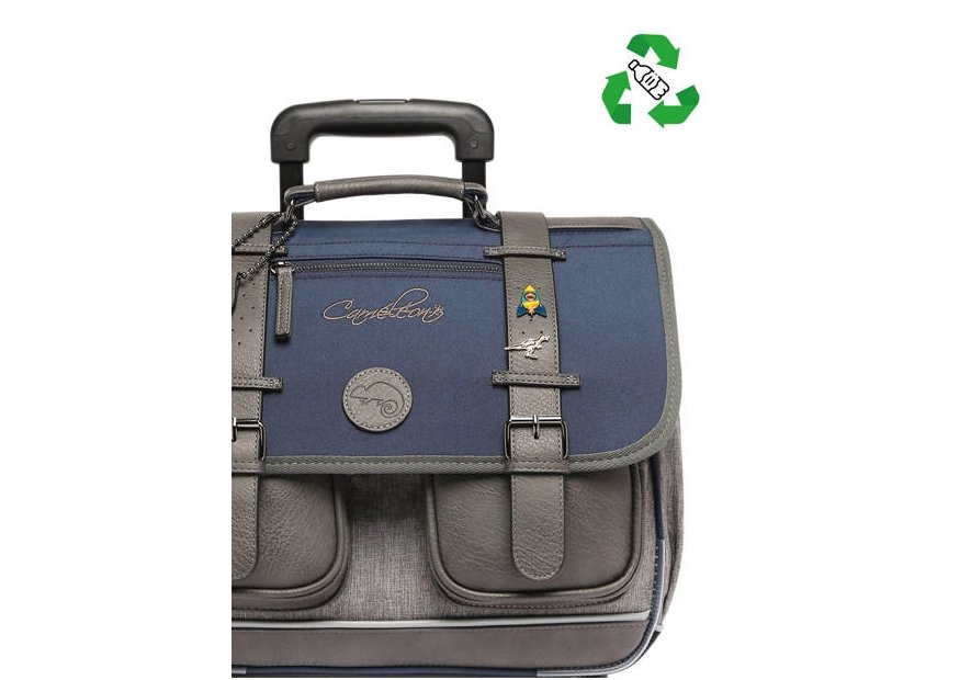 Caméléon VIP-CR38 cartable à roulettes caméléon vintage pin's m Cartables enfant