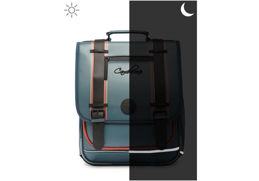 Caméléon VIW-SD39 - POLYESTER RECYCLÉ - B sac à dos vintage north 2 compartiments cartable Scolaire