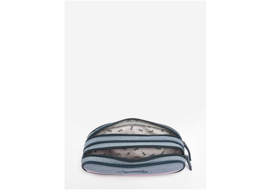 Caméléon VIG-TROU - POLYESTER RECYCLÉ - J trousse enfant 2 compartiments vintage fantasy cartable Scolaire
