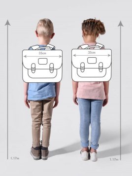 Caméléon VIB-CA35 - POLYESTER RECYCLÉ - T cartable enfant 2 compartiments vintage urban cartable Scolaire