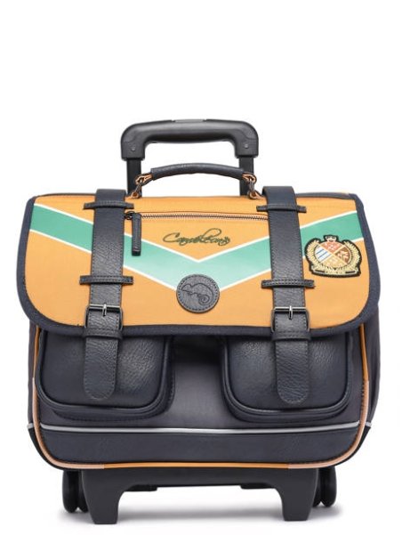 Caméléon VIB-CR38 - POLYESTER - YELLOW BA cartable à roulettes 2 compartiments vintage urban cartable Scolaire