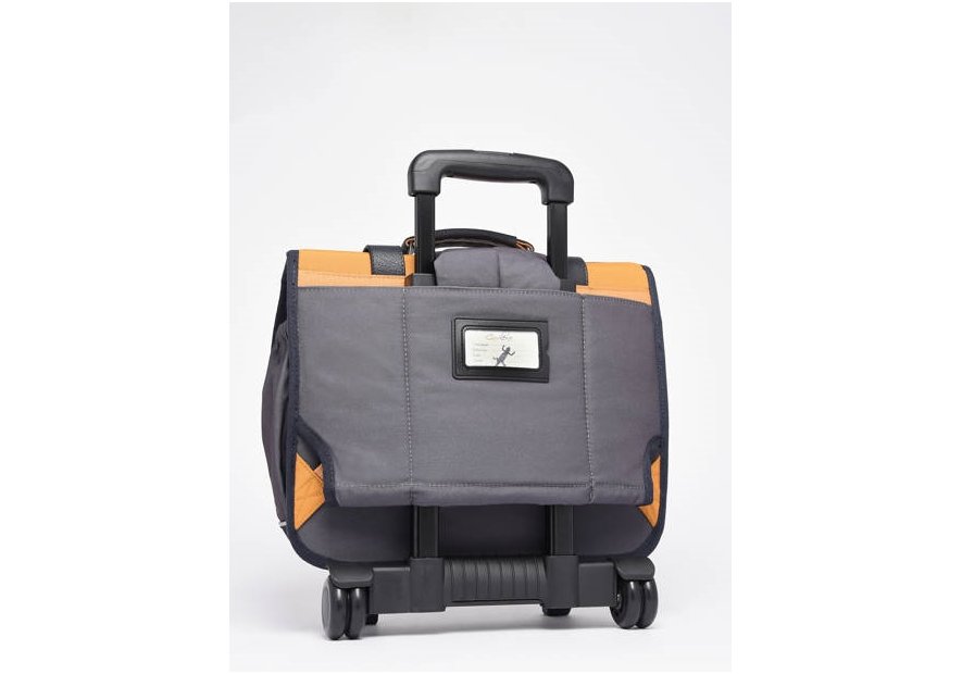 Caméléon VIB-CR38 - POLYESTER - YELLOW BA cartable à roulettes 2 compartiments vintage urban cartable Scolaire