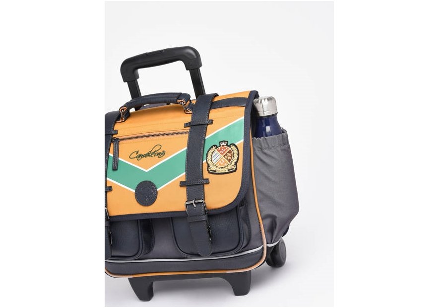 Caméléon VIB-CR38 - POLYESTER - YELLOW BA cartable à roulettes 2 compartiments vintage urban cartable Scolaire
