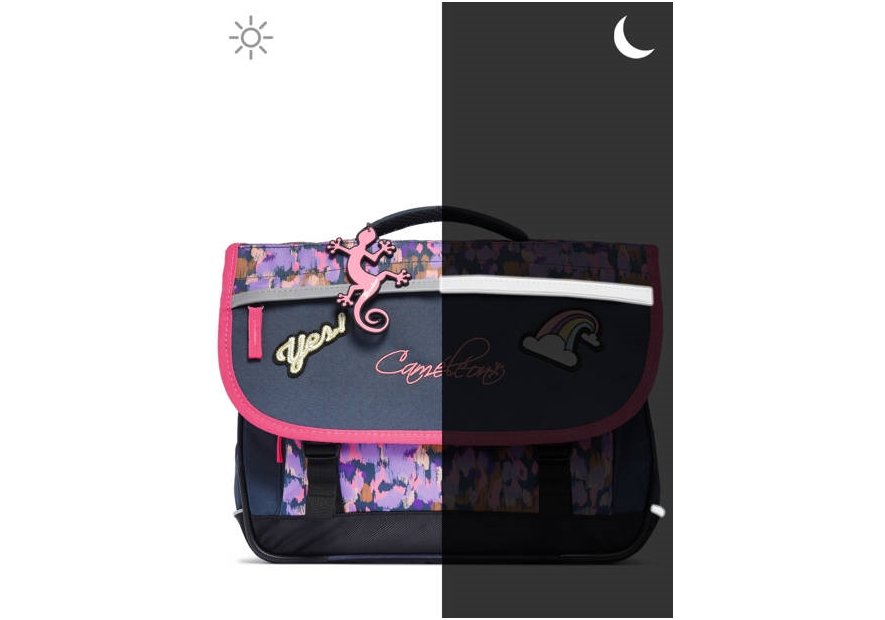Caméléon BAS-CA35 - POLYESTER - NAVY RAIN cartable enfant 2 compartiments actual cartable Scolaire