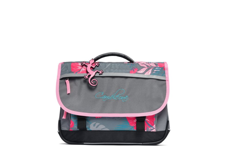 Caméléon BAS-CA38 - POLYESTER - GREY PALM cartable enfant 2 compartiments actual cartable Scolaire