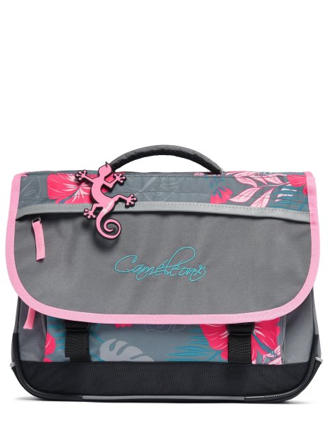Caméléon BAS-CA38 - POLYESTER - GREY PALM cartable enfant 2 compartiments actual cartables-enfant