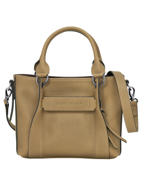 Longchamp 10197HCV - CUIR DE VEAU - TABAC sac porté main s 3d sacs-a-mains