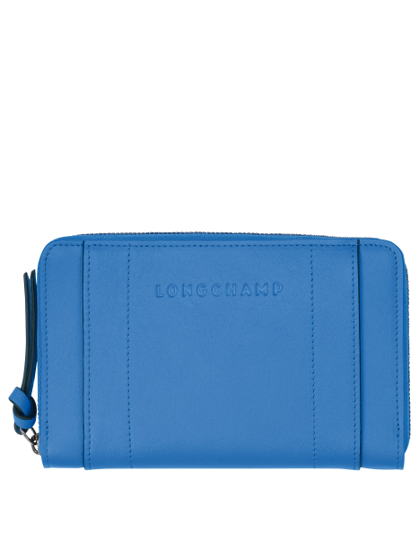 Longchamp 3622HCV - CUIR DE VEAU - COBALT  portefeuille 3d Porte-monnaie