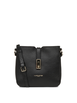 Lancaster 547-47 - CUIR DE VACHETTE - NOIR Foulonné Milano - Sac Trotteur