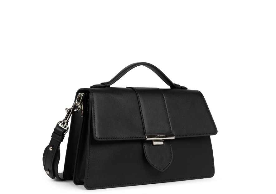 Lancaster 531-011 - CUIR DE VACHETTE - NOI porté main paris ily m lancaster Sac business