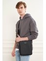 Lancaster 312-22 - CUIR DE VACHETTE - NOIR lancaster - paris homme - sac h l sac-h-zip