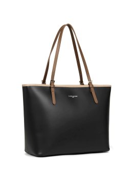 Lancaster 437-08 - CUIR DE VACHETTE - NOIR Constance - Grand Sac Cabas épaule shopping