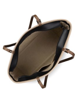 Lancaster 437-08 - CUIR DE VACHETTE - NOIR Constance - Grand Sac Cabas épaule shopping