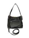 MIA &  JOY MJ1672 - CUIR DE VACHETTE - NOIR mia & joy- violine- porté épaule sac-business