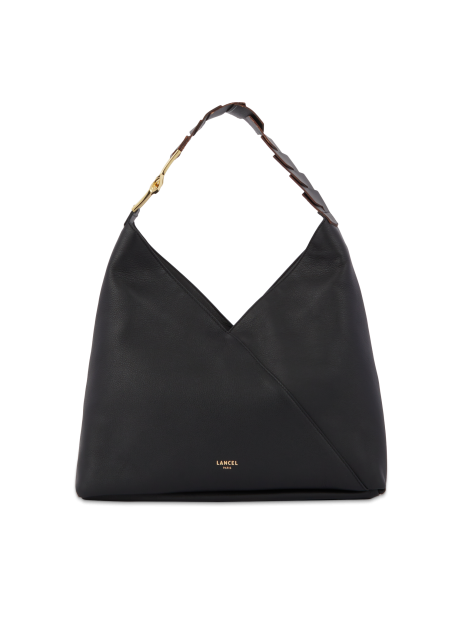 Lancel A12510 - CUIR DE VACHETTE - NOIR sac hobo besace pagode lancel sac-business