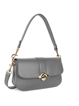 Lancaster 531-004 - CUIR DE VACHETTE - GRI lancaster-paris médaille-sac baguette Sac business