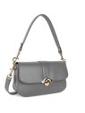 Lancaster 531-004 - CUIR DE VACHETTE - GRI lancaster-paris médaille-sac baguette sacs-a-mains