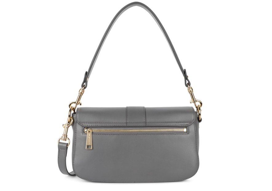 Lancaster 531-004 - CUIR DE VACHETTE - GRI lancaster-paris médaille-sac baguette Sac business