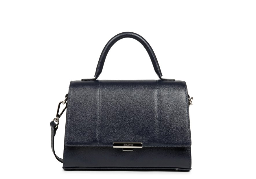 Lancaster 480-036 - CUIR DE VACHETTE - BLE lancaster- sésame trinity- trotteur à rabat Sac business