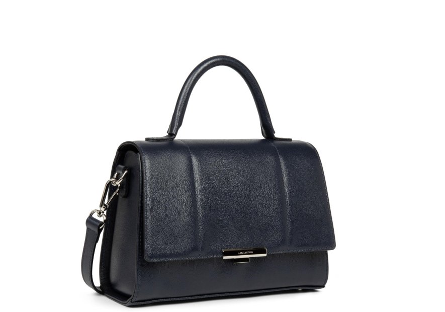 Lancaster 480-036 - CUIR DE VACHETTE - BLE lancaster- sésame trinity- trotteur à rabat Sac business