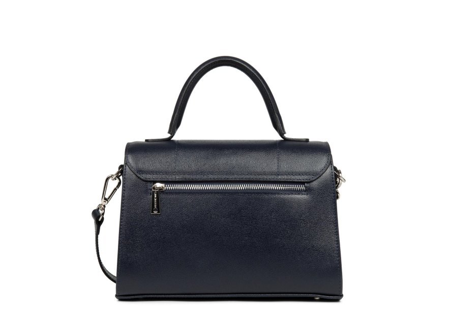Lancaster 480-036 - CUIR DE VACHETTE - BLE lancaster- sésame trinity- trotteur à rabat Sac business