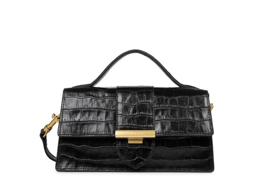 Lancaster 531-013 - CUIR DE VACHETTE FACON croco ily-sac baguette Sac business