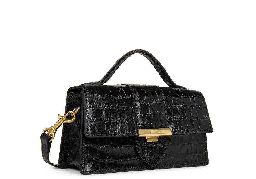 Lancaster 531-013 - CUIR DE VACHETTE FACON croco ily-sac baguette Sac business