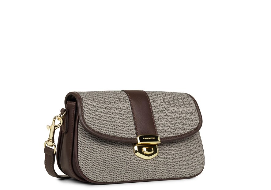Lancaster 531-023 - CUIR DE VACHETTE/LAINE lancaster-chevron fia-sac a rabat l Sac business