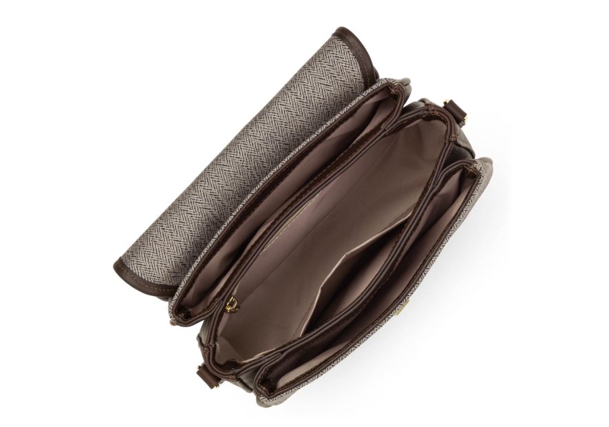Lancaster 531-023 - CUIR DE VACHETTE/LAINE lancaster-chevron fia-sac a rabat l Sac business