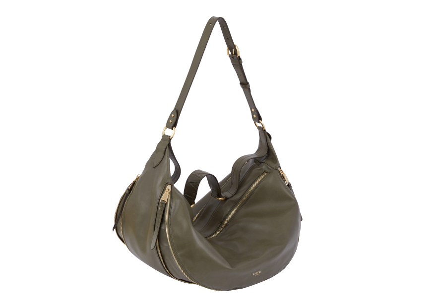 Lancel A12527 - CUIR DE VACHETTE - KAKI sac origami porté croisé s lancel Sac business