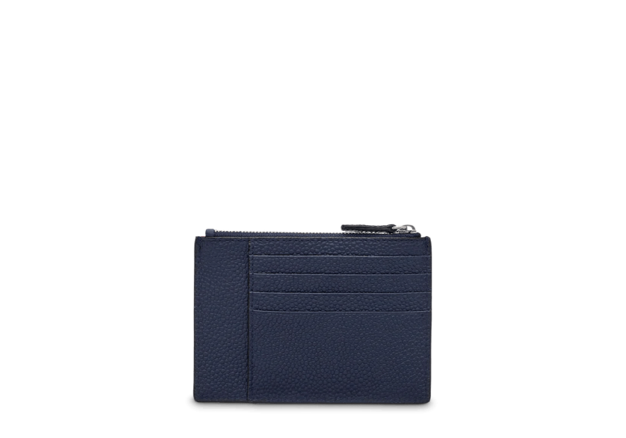 Lancel A10537 - CUIR DE VACHETTE - BLEU Ninon de Lancel - Porte-cartes zippé L Porte-cartes