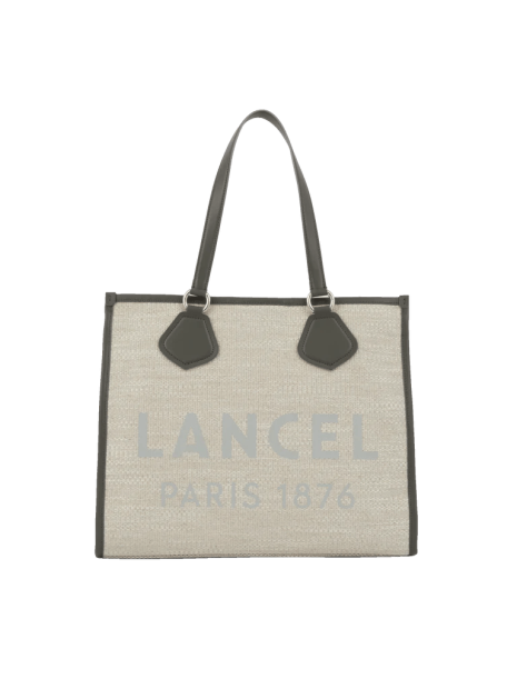 Lancel A10749 cabas lancel summer tote sac-a-main-shopping-toile-ou-cuir