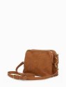 Nat & Nin NAEL - CUIR DE VACHETTE - ÉPICE sac à main bandoulière double zip naël nat&nin sacs-a-mains